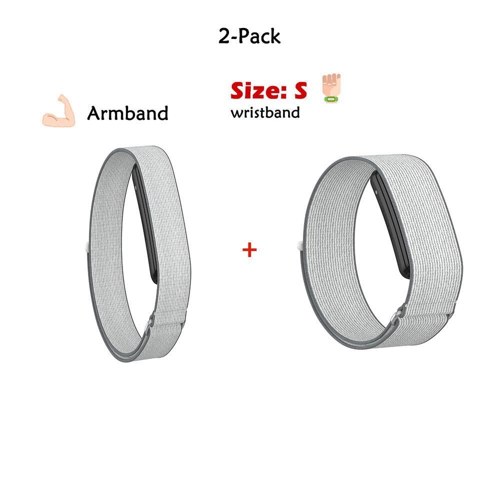2 Stück Nylon-Handgelenk-/Armband Exklusiv für Garmin CIRQA Smart Band Leichtes Armband Atmungsaktiv für Garmin CIRQA Den ganzen Tag tragen