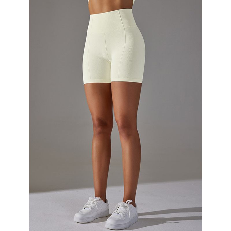 Yoga Seamless Minimalist Style Fitness Women Breathable Shorts