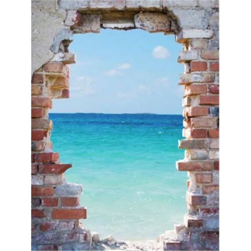 Diamond Painting Seaside Full Square Cross Stitch Kits 5D Diamond Embroidery Landscape Mosaic Door Needlework Home Decor