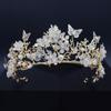 Wedding Prom Party Hair Headband Baroque Rhinestone Crown Hair Jewelry Crystal Butterfly Hairband