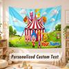 Custom Name Text Tapestry,El Payaso Plim Plim Boho Wall Hanging, Decorative Backdrop Tapestry For Room