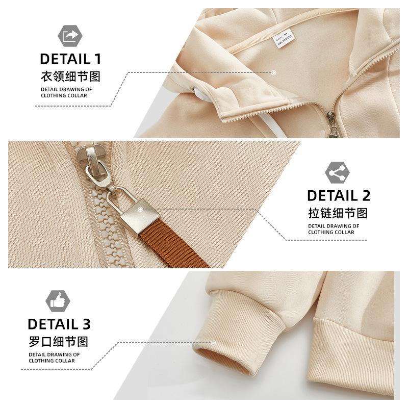 2025 men's clothing factory wholesale fleece sleeve with zipper autumn and winter casual hooded new sweater