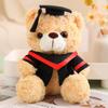Cute Bachelor Bear Plush Toy 23/28cm Bear Animal Doll  Graduation Season