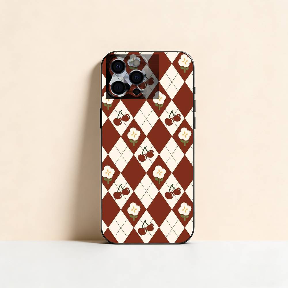 plaid background Phone Case For iPhone 17, 16,15,14,13,12,11 Plus,Pro Max, Others Soft Black Cover
