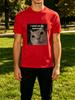 Funny I Ate All The Batteries Cat Meme Graphic Unisexs Crew Neck Short Sleeve Tee Casual Street Soft Daily Basic Wear Top