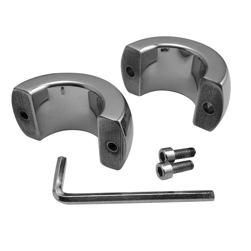 Height 30/40/60mm stainless steel testicle Ball Stretcher Scrotum cock ring metal locking pendant Weight for CBT male sex toy