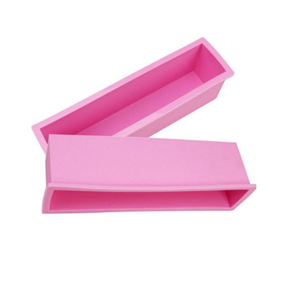 Enkel rektangulär silikontvålform Silikon Rostform Kakform Kapacitet