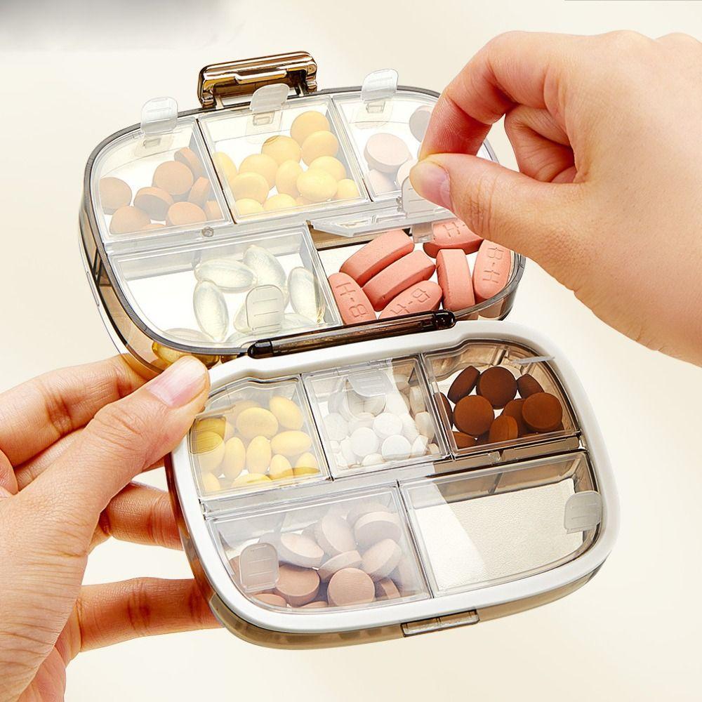 Sealed Medicine Tablet Organizer Multi-Layer Pill Container Box New Weekly Pill Case