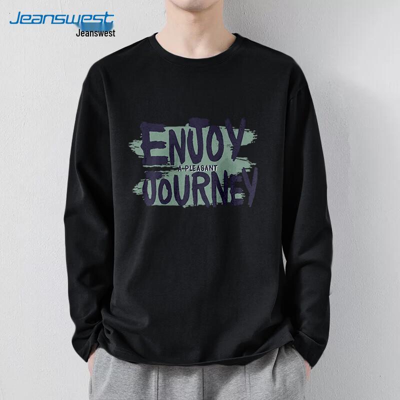 Jeanswest Men s Loose Fit Cotton Long-Sleeve T-Shirt 4XL