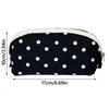 Durable Polka Dot Design Pencil Case Large Opening Large Capacity Stationery Pouch Stationery Organizer Students