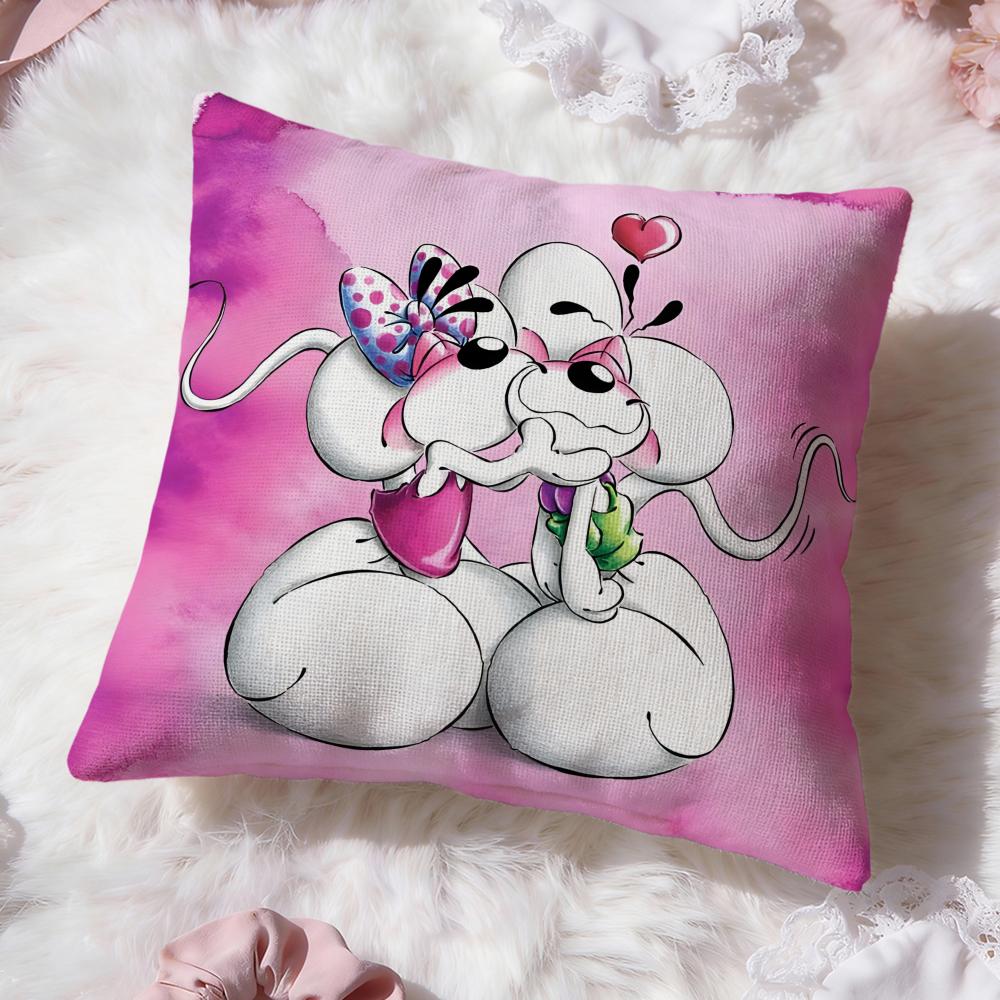 

Cartoon D-Diddl Cushion Cover Premium Comfort Reversible Pillow Cove -Two in One Design for Any Room & Car Interior 50cmx50cm