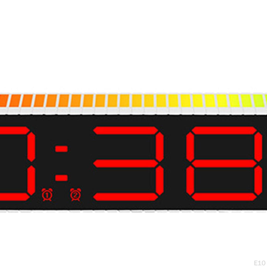 Dijital Saat, Okunması Kolay, Çok Fonksiyonlu, 2 Ekran Modu, Büyük LED Müzikli Elektronik