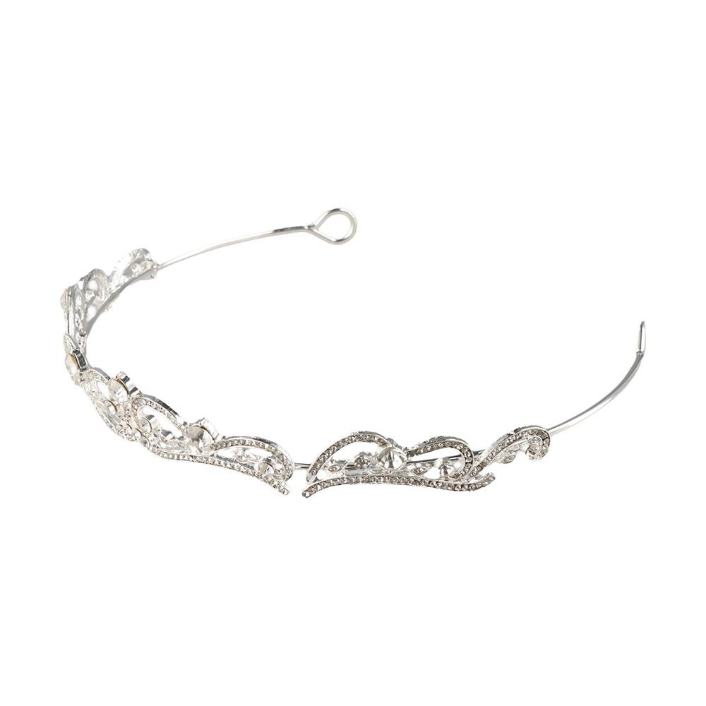 Stage Wedding Exquisite Princess Baroque Crown Rhinestone Diadem Women Luxury Tiara Bridal Jewelry
