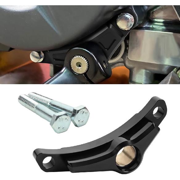 Canitu Red Shift Shaft Brace,Anodize CNC Billet Aluminum Shifter Support Holder Sprocket Cover Carrier with 2 Bolts Support Bracket for Honda CRF110 чёрный