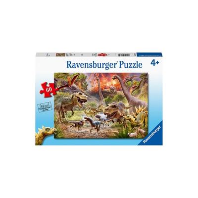 R051649 Ferocious Dinosaur 60 Pieces, Mixed Colors Jigsaw Puzzle, Childrens Games, Educational Toys