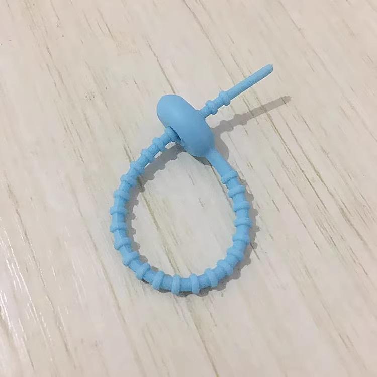 Tadpole-Shaped Silicone Cable Ties and Keychain Lanyard