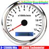 0~12000R/min,0~2000RPM 85mm Tachometer 7 Color Backlight Pointer Tacho Gauge Waterproof for Auto Car Boat Yacht RV 12V24V