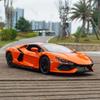 1/24 Scale Lamborghini  Revuelto Alloy Toy Car Toys Sprayable Lifting Tail Wing Acoustic and Light Return Force Trend Sports Car Model Play