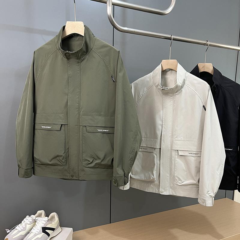 A Wholesale Spring Stand-Up Collar Jacket For Men'S New Korean Version Of Casual Jacket, Top, Tooling Autumn Tide Brand