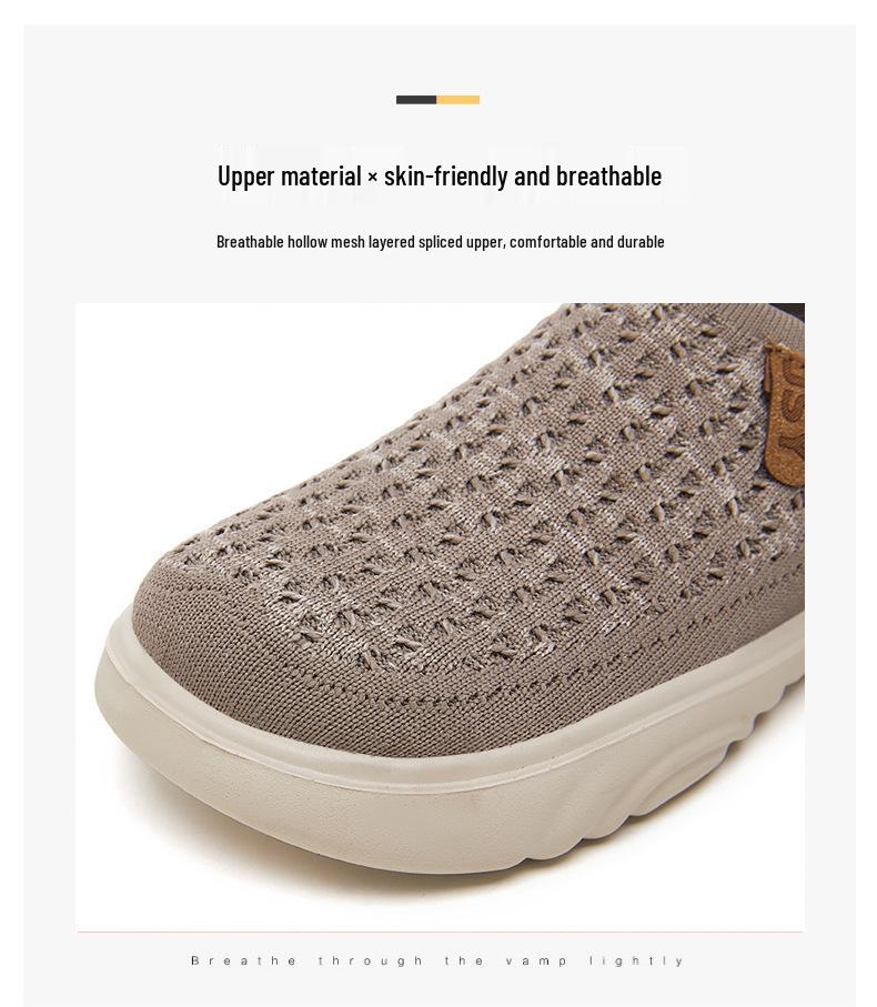 Women's Soft Sole Slip-On Cloth Shoes - Comfortable Summer Style for Middle-Aged and Elderly