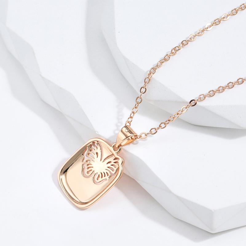 Colliers avec pendentif papillon pour femmes, chaîne de personnalité, bijoux