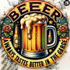 Vintage One Piece Beer Metal Wall Art Sign Home Decoration Gift
