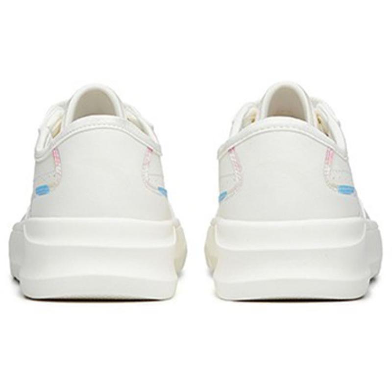 Anta Life Collection Low-Top Skateboard Shoes Women's White Sneakers 122228067-3