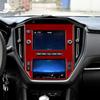Real Soft Carbon Fiber For Subaru WRX/ WRX STI   2024 Car Central Navigation Frame Panel Sticker LHD Trim Accessories