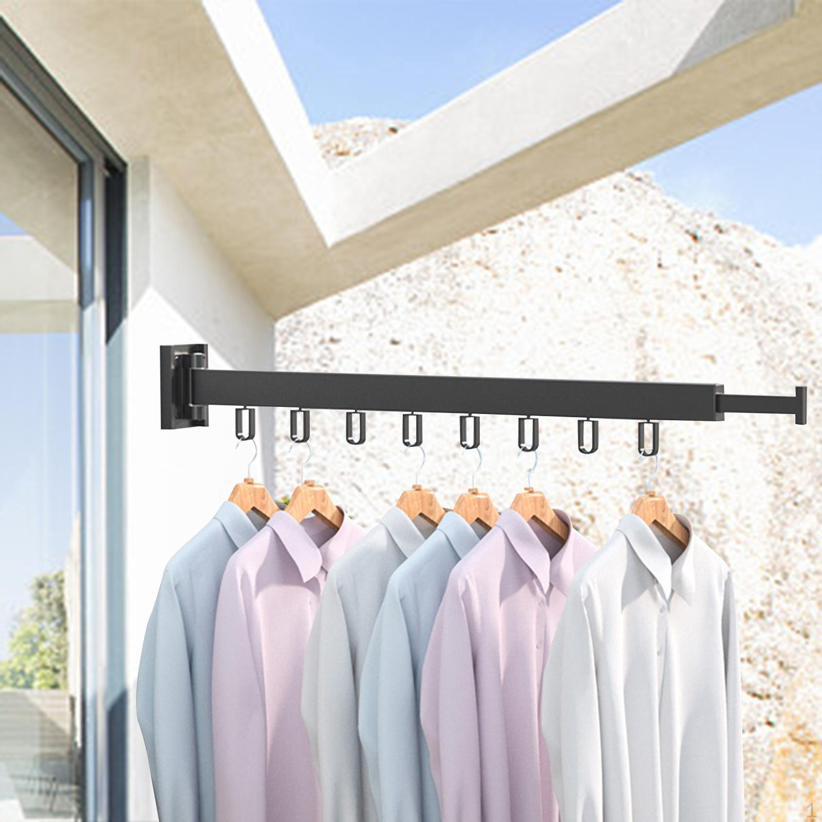 Folding Clothes Hanger Collapsible Hooks Wall Mounted for Jackets Bathroom Bedroom One period Hanger 1260₽