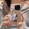 Butterfly Charm Keychain for Women and Girls Transparent Keyring Colorful Key Pendant Acrylic Clear Key Chain Ornament