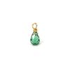 304 Stainless Steel Colorful Birthstone Jewelry Charms Mini Faceted Drop Pendant Necklace DIY Findings 10mm x 4mm, 2 Piece