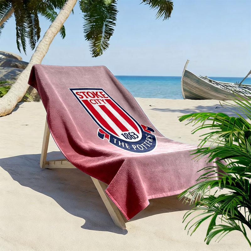 STO Logo Beach Towel, Large Soft Quick Dry Towel for Beach Camping Swimming