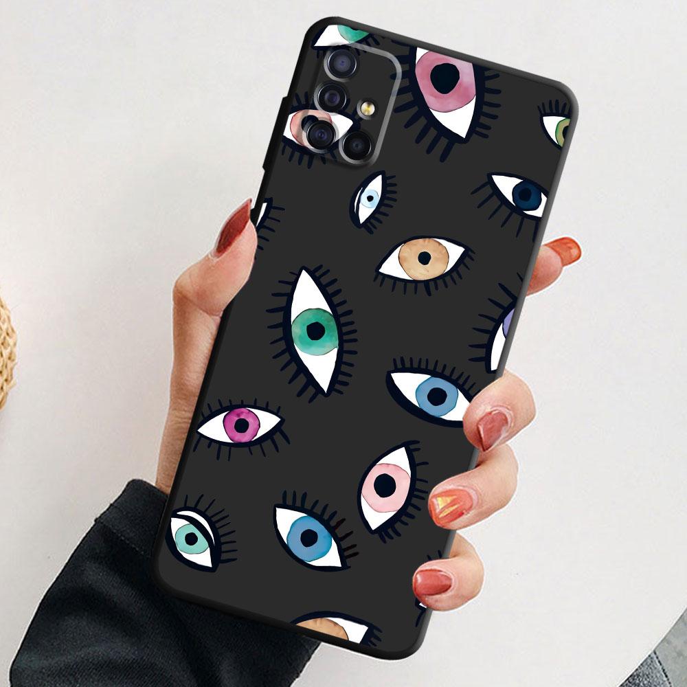 Case Coque for Xiaomi Mi 12 A2 Lite Note 10 Pro 10 5G 9T 10T 11T 9 SE 12X 11 Lite 10S Lucky Eye Blue Evil Eye Print TPU Soft