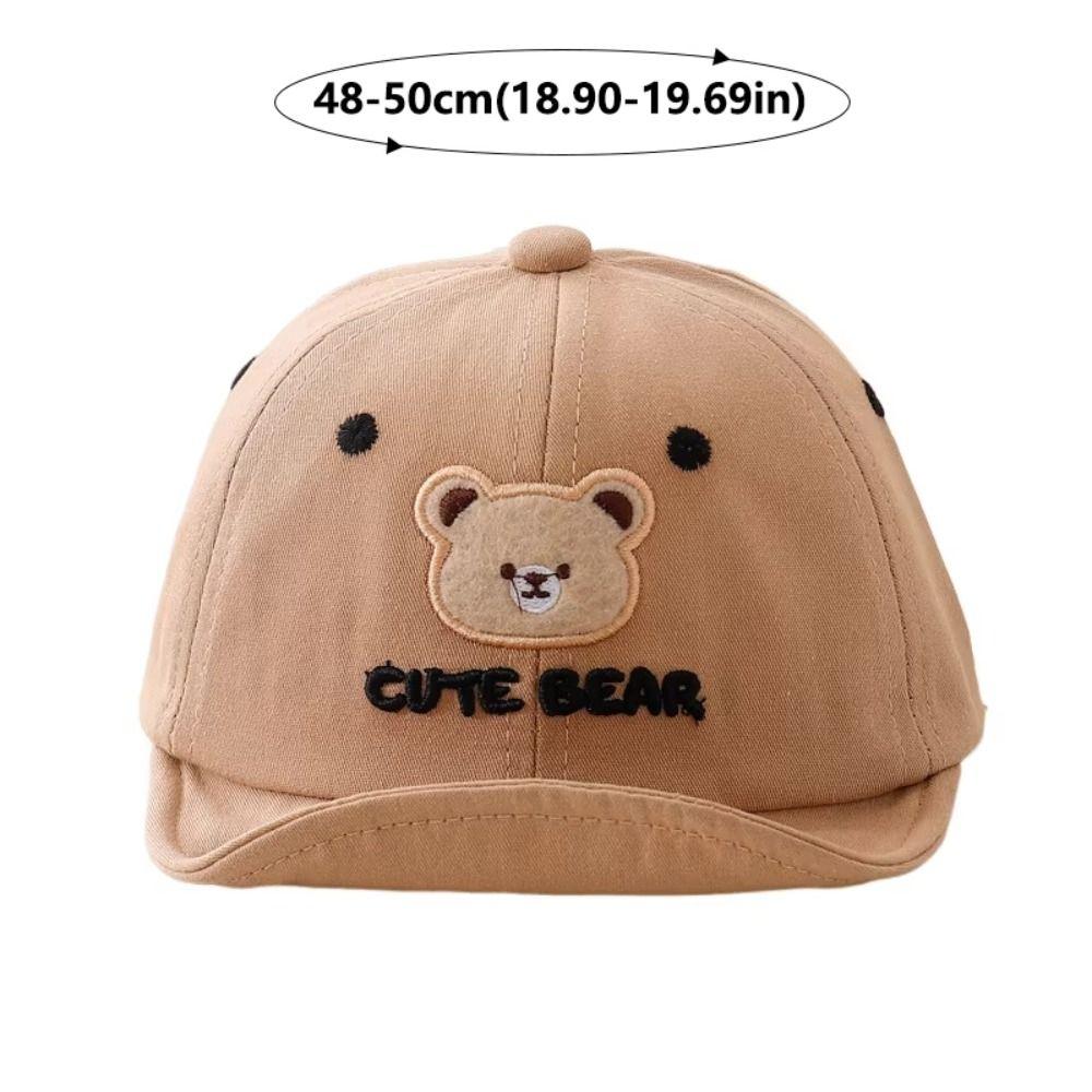 Cute Cartoon Baby Baseball Cap Bear Embroidery Peaked Caps Fashion Baby Hat  Boys Girls