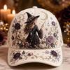 3D Embroidery Halloween Baseball Cap Cotton Material Baseball Hat  Party Wear
