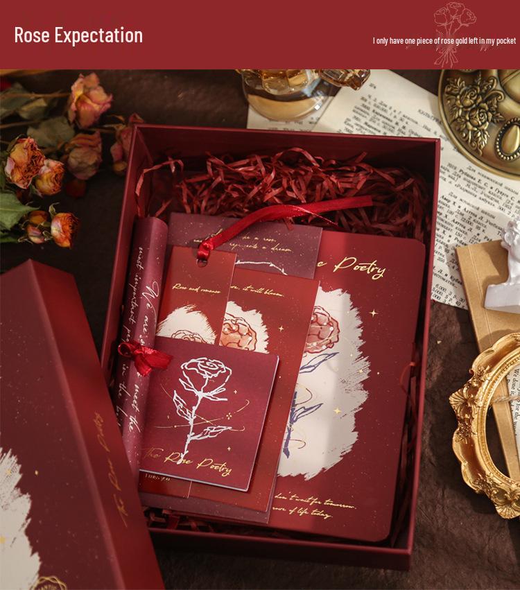 Exquisite Rose Diary: Artistic Japanese Notebook