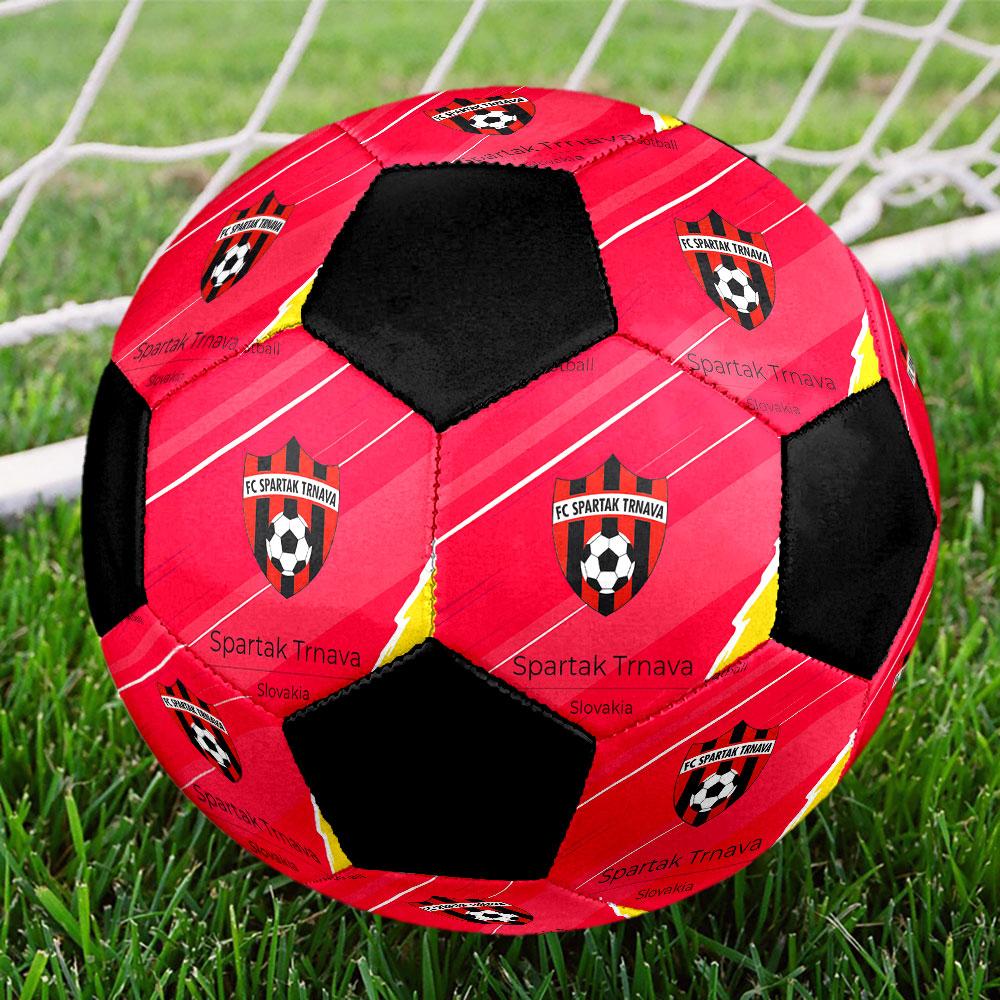 FC Spartak Trnava Soccer Ball Size 5 Colorful Machine Stitched PVC Competition Ready Durable High-Bounce