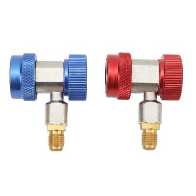 2 conectores adaptadores de alta y baja presión para aire acondicionado de CA R134A