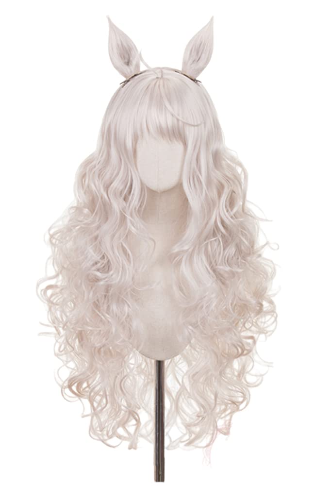 Biwa Hayahide Cosplay Wig, Gold Pink, Costume, Disguise, Halloween, Event, Cosplay, Photo Shoot (Wig + Ears + Tail)