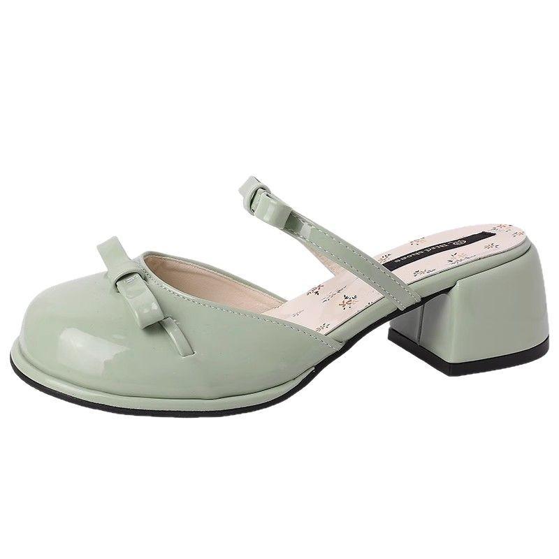 New Style of Stylish and Fashionable High-heeled Sandals with Thick Heels Women's Shoes and Flip-flops