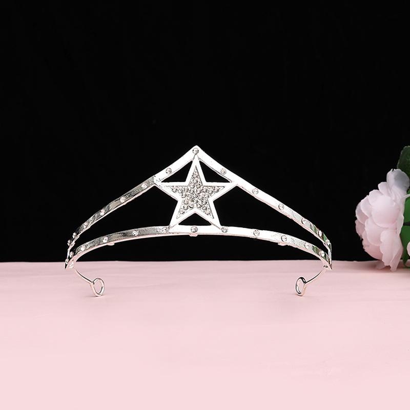 Children's Crown Hair Accessories  Cute Princesses Girls  Water Diamond King Crown Hair Bands Birthday Gifts for Girls Baby Headbands and Headwear