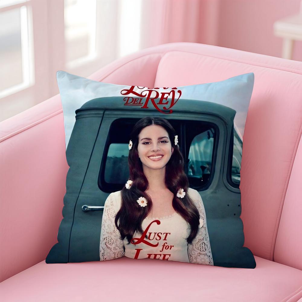 L-Lana Del Reys Kuddfodral Bekvämt Vändbart Kuddfodral Perfekt för Bil Soffa Sovrum & Mer
