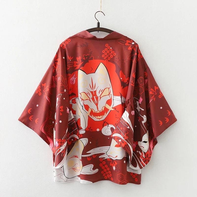 Summer Loose Japanese Samurai Kimono Streetwear Cardigan Cosplay Haori Harajuku Women Men Yukata Traditional Clothing