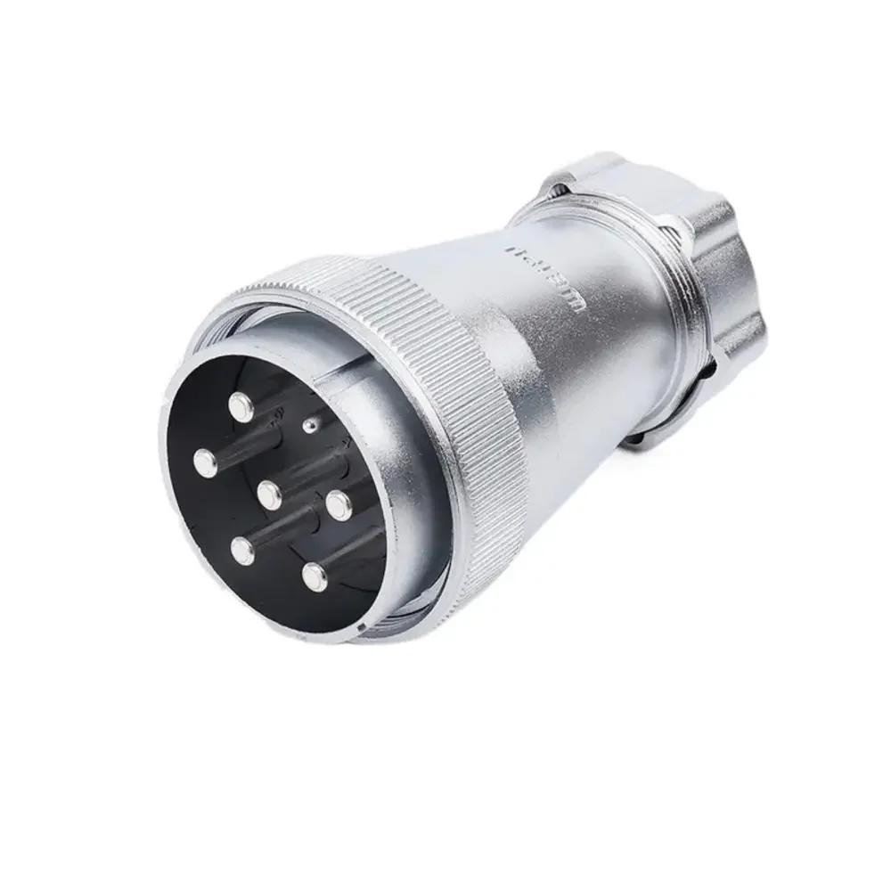WEIPU WS55 TP+ZP 4 7 40 53 61Pin Panel Waterproof Connector Male Plug Female Socket Power Adapter Screw Solder Install Charger