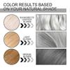 Silver Gray Natural Hair Dye Cream, Unisex Silver Hair Dye, Fashion Long-lasting, Non-stripping and Easy to Apply Color for All Hair Types