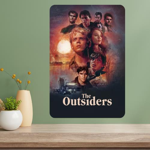 The Outsiders Classic Movie Metal Poster Sign 20x30cm（7.8x11.8inch）