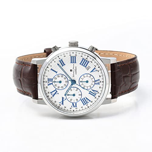Salvatore Marra Men's Stainless Steel Chronograph SM22103-SSWH