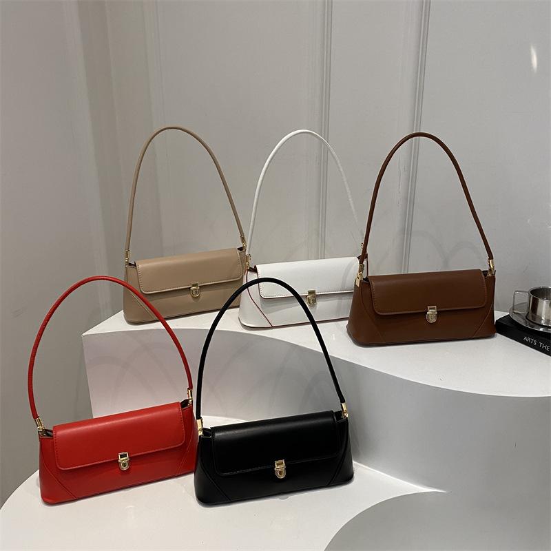 Fashion Simple Women Shoulder Bag Trendy Daily Armpit Rectangular Baguette Bag