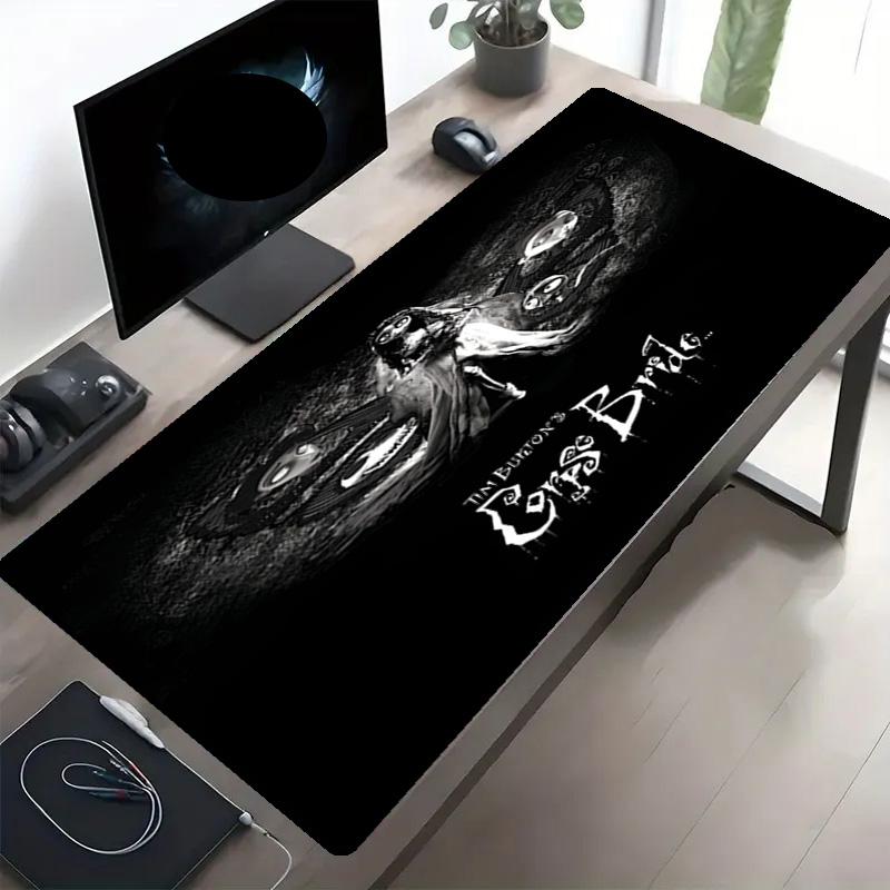 Corpse Bride Print Mouse Pad, Anti‑Slip Desktop keyboard Mat, for PC Laptop Gaming Working Daily Use, Cool Festival Surprise Gift