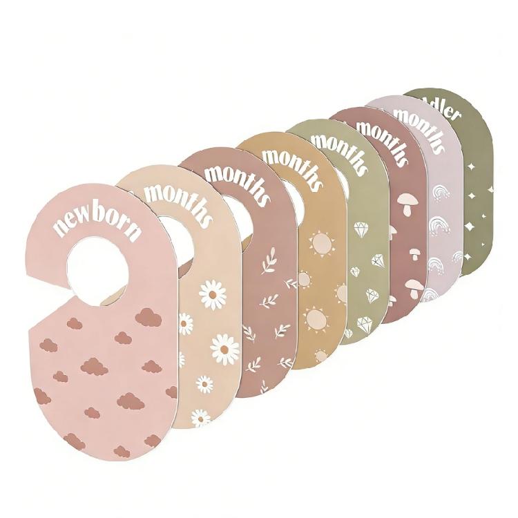 

8 Sheets PVC Baby Closet Organizers Cards Ideal For Sorting Infant Apparel And Accessories 1